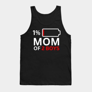 Mom of 2 Boys Tank Top